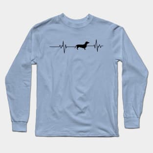 Dachshund Love Heartbeat Design for Dog Lovers Long Sleeve T-Shirt